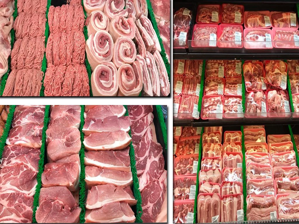 Meat selections at Lams Market